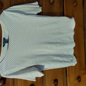 Lauren cream with black dots XL